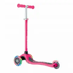 GLOBBER - PATINETA PRIMO NO PLEGABLE FUCCIAROSADO - LLANTAS LUCES LED