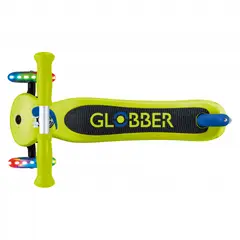 GLOBBER - PATINETA PRIMO NO PLEGABLE VERDEAZUL - LLANTAS LUCES LED