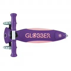 GLOBBER - PATINETA PRIMO PLEGABLE PLUS MORADAROSADA - LLANTAS LUCES LED