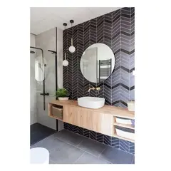 HOME - Espejo de pared Decorativo 50 cm x 50 cm Redonda Alta Resistencia