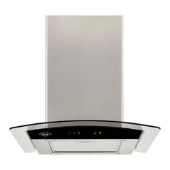 HACEB - Campana isla vidrio inox-negro 60 Cm 3 velocidades