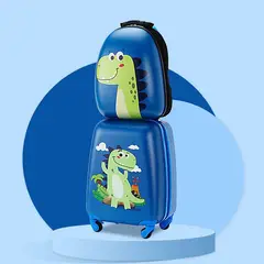 AGUGU STORE - Equipaje De Mano + Morral Infantil Niños Con Ruedas Carry On