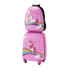 AGUGU STORE - Equipaje De Mano + Morral Infantil Niños Con Ruedas Carry On