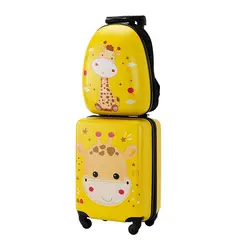 AGUGU STORE - Equipaje De Mano + Morral Infantil Niños Con Ruedas Carry On