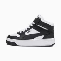 PUMA - Tenis Botas Carina Street Mid Mujer-Blanco/Negro