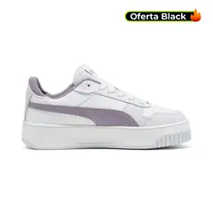 PUMA - Tenis Carina Street Wns Mujer-Blanco/Morado