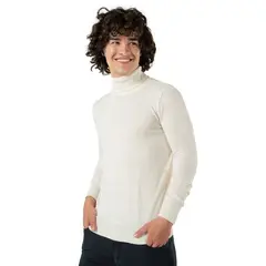 LOS CABALLEROS - Buzo cuello tortuga marfil