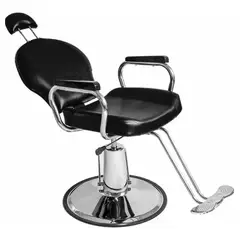 NANOFORT - Sillon De Barberia Profesional Bomba Hidraulica Giratorio 360° Base Reforzada De Acero 120kg Respaldo Reclinable 90 A 135° Altura Ajustable Cabecera Comoda Y Ajustable Repo