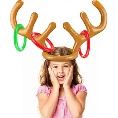 GENERICO - Inflable De Juego Aros Cuernos De Reno Navidad