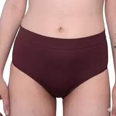 BLOOM - Calzón absorbente para la menstruación talle alto vinotinto talla S