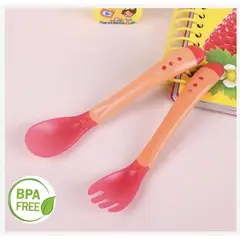 GENERICO - Set De Cubiertos para Bebé Cuchara y Tenedor