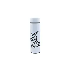 GENERICO - Termo Acero Inoxidable Bear 500ml Blanco