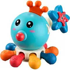 GENERICO - Juguete Mordedor Sonajero Bebe Montessori Sensorial 10 En 1