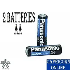 PANASONIC - 2 Pilas Baterías AA Carbono
