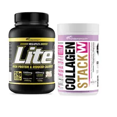 MEGAPLEX - Combo proteina Lite 3 lb + Colágeno Collagen Stack 585 g.