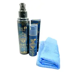 TRENDY - Set hombre crema hidratante contorno ojos + jabon facial