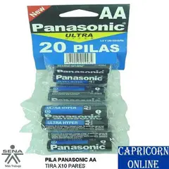 PANASONIC - 20 Pilas Baterías AA Carbono