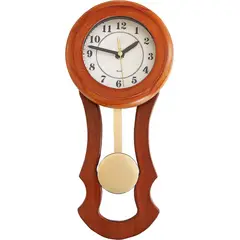 CLOCK - Reloj pared pendulo minimalista en madera clip
