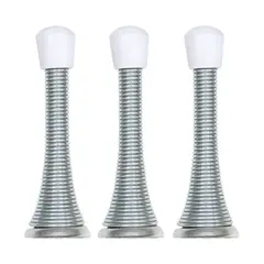 INDUMA - Tope de Puerta 3″ Resortado En Alambre De Acero zincado X3Und
