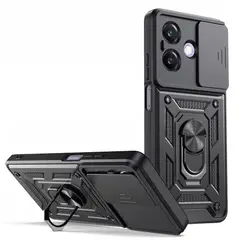 GENERICO - Funda Estuche Case Slider Compatible Con Oppo A20 A40 A60 Negro