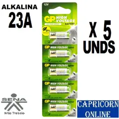 GP - 5 Baterías Pilas 23A Alcalina
