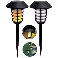 ONE PIXEL - Luces Solares De Jardin Lamparas 2 En 1 Antorcha Solar 2und