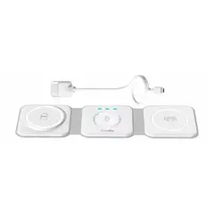 AUTOSKY - Cargador Magsafe 3 en 1 Usb Tipo C 15W iPhone Watch Airpods