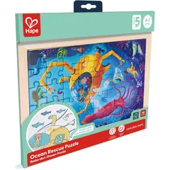 HAPE TOYS - ROMPECABEZAS RESCATE OCEÁNICO - APRENDE Y DIVIÉRTETE - HAPE