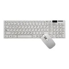 XALTA - Combo Teclado Numerico + Mouse Optico Inalambricos Pc 2.4ghz Blanco