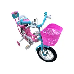 GTI - Bicicleta Infantil Con Canasta y Pito Rin 12 Rosa