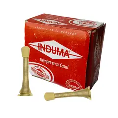 INDUMA - Tope de Puerta 3″ Resortado En Alambre De Acero X36Und