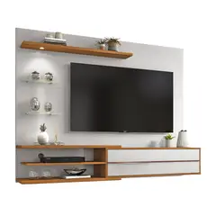 MULTIMUEBLES - PANEL 1115 PARA TV 60 NOGAL BLANCO