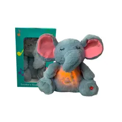 GENERICO - ELEFANTE DE PELUCHE MUSICAL PARA BEBE