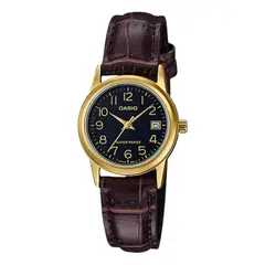 CASIO - Reloj Dama Modelo LTP-V002GL-1B Elegante