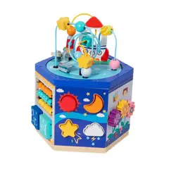 STALION - Juego Madera Montessori Cubo Encajar Figuras Didácticas Bebe