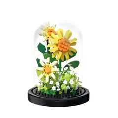 GENERICO - Urna De Construcción Ramos Suculenta En Bloques Flor Eterna