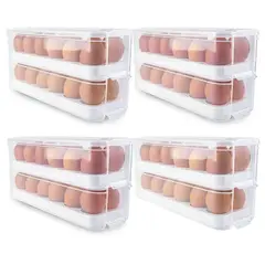 CHEF MASTER - Set x8 Organizador de Huevos Apilables Almacenamiento Seguro