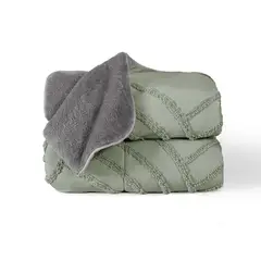 VIANNEY - Cobija Austral tamaño Frazada Verde