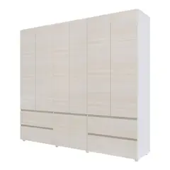 MADERKIT - Armario Dallas 220cm Color Niebla Blanco