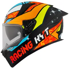KYT - CASCO R2R MAX MASIA NEGRO NARANJA MATE S