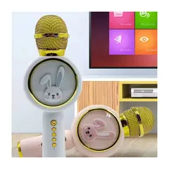 GENERICO - Micrófono Karaoke Para Niños De Conejo Blanco