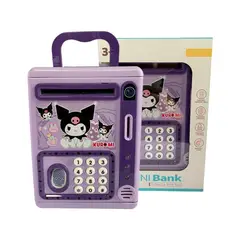 GENERICO - Alcancia Caja Fuerte Electronica Morada Para Niños