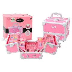 GENERICO - Neceser Maquillaje Niñas 49 Piezas Lavable Estuche Cosmetico Rosado M-633