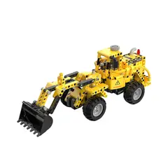 TOY LOGIC - Bloques de Construcción CaDA Máquina Bulldozer Wheel Loader & Wheel Bulldozer
