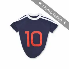 WAWAW - Camiseta para perro talla M Azul Fútbol