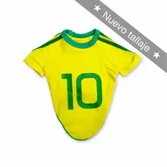 WAWAW - Camiseta para perro talla XL Amarillo Fútbol