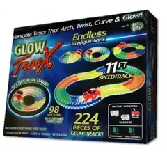 GENERICO - Pista De Carros Moldeable Glow Track Cars Anker Play 224pzas