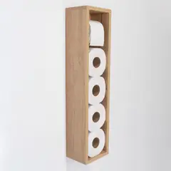 RTA DESIGN - Organizador de Papel Balí Beige con almacenamiento para 4 rollos