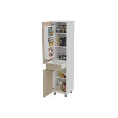 RTA DESIGN - Alacena amir blanco y beige con una puerta