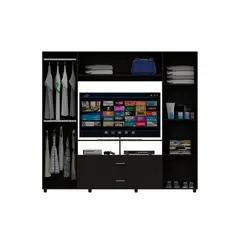RTA DESIGN - Closet jakob wengue con 2 cajones y 6 puertas